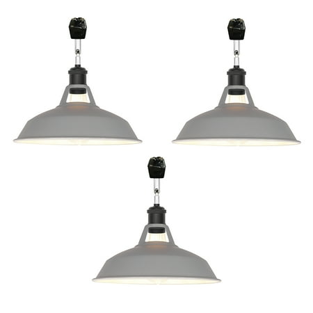 FSLiving J-Type Track Lighting E26 Base Industrial Adjustable Angle Lamp Grey Metal Shade with Matte Black Socket Track Light Fixture for Slope Ceiling Gimbal Bulb and Track Not Included - 3 Lights
FSLiving J-Type Track Lighting E26 Base Industrial Adjustable Angle Lamp Grey Metal Shade with Matte Black Socket Track Light Fixture for Slope Ceiling Gimbal Bulb and Track Not Included - 3 Lights