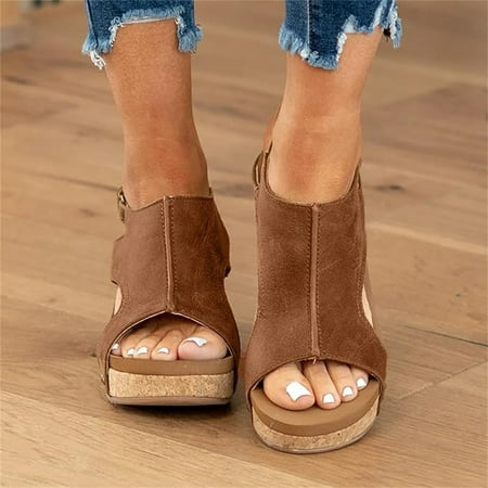Women s Wedge Sandals Open Toe Buckle Strap Slingback Platform Shoes Casual Retro Sandals Summer shikongkuajing
Women s Wedge Sandals Open Toe Buckle Strap Slingback Platform Shoes Casual Retro Sandals Summer shikongkuajing