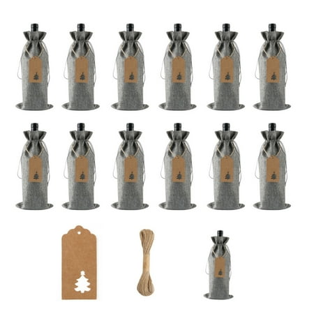 12PCS 13.78*5.9 Inch Burlap Wine Bottle Bags with Tag & String Wine Bottle Covers Bags Drawstring Gift Bags for Christmas and Birthday Parties
12PCS 13.78*5.9 Inch Burlap Wine Bottle Bags with Tag & String Wine Bottle Covers Bags Drawstring Gift Bags for Christmas and Birthday Parties