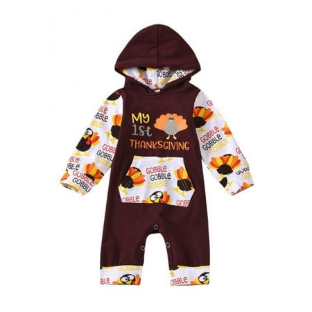 MarinaVida Baby Boy Girl My 1st Thanksgiving Outfit Hoodie Romper Jumpsuit Long Sleeve Sleepwear Clothes 
MarinaVida Baby Boy Girl My 1st Thanksgiving Outfit Hoodie Romper Jumpsuit Long Sleeve Sleepwear Clothes