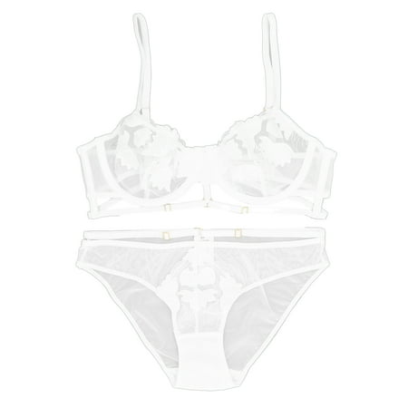 Women s Lace Bralette Set Push Up Ultra Thin Lace Embroidered Strap Bralette Bra Set White 75D
Women s Lace Bralette Set Push Up Ultra Thin Lace Embroidered Strap Bralette Bra Set White 75D