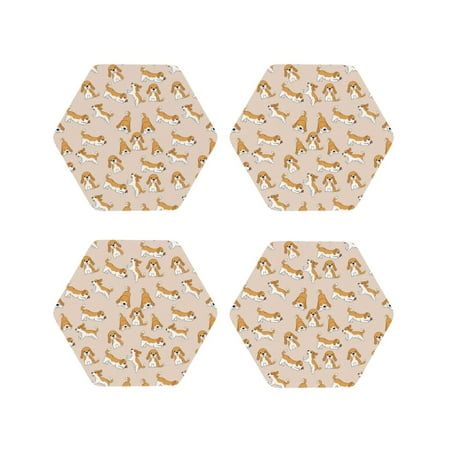 Drink Coasters Set of 4 Beagle Dog cute cartoon Leather Coasters for Coffee Table Protector Heat Resistant Cute Coasters for Home Decor Housewarming Gifts Bar Kitchen 4 Inch Hexagon
Drink Coasters Set of 4 Beagle Dog cute cartoon Leather Coasters for Coffee Table Protector Heat Resistant Cute Coasters for Home Decor Housewarming Gifts Bar Kitchen 4 Inch Hexagon