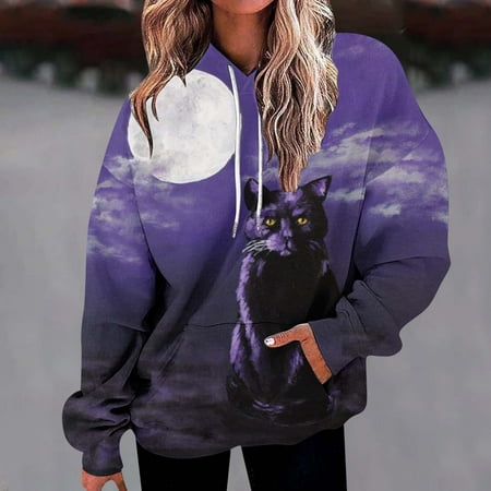 Aueoeo Womens Long Sleeve Tee Shirt Plus Size Blouse Fashion Woman Long Sleeve Autumn T-Shirt Print Hooded Pockets Blouse Tops
Aueoeo Womens Long Sleeve Tee Shirt Plus Size Blouse Fashion Woman Long Sleeve Autumn T-Shirt Print Hooded Pockets Blouse Tops