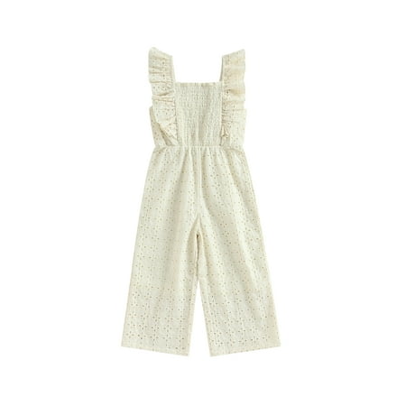 Sunisery Kids Girls Summer Jumpsuit Casual Romper Ruffle Sleeve Floral Hollow Bodysuit Princess Clothes Beige 4-5 Years
Sunisery Kids Girls Summer Jumpsuit Casual Romper Ruffle Sleeve Floral Hollow Bodysuit Princess Clothes Beige 4-5 Years