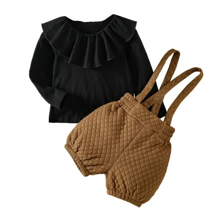 nsendm Size 7/8 Girls Clothes Toddler Kids Baby Girls Ruffle Long Sleeve T Shirt Tops Plaid Suspender Kids Outfits Coffee 4-5 Years
nsendm Size 7/8 Girls Clothes Toddler Kids Baby Girls Ruffle Long Sleeve T Shirt Tops Plaid Suspender Kids Outfits Coffee 4-5 Years
