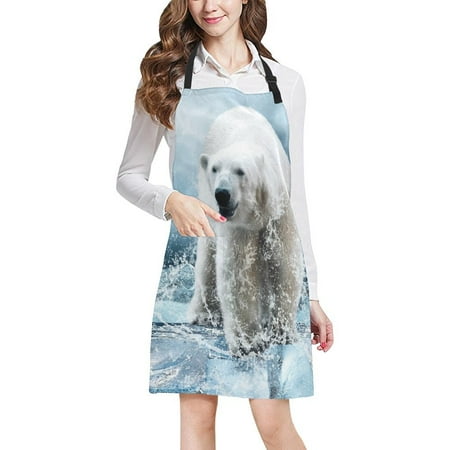 ASHLEIGH Cool White Polar Bear Home Kitchen Apron for Women Men with Pockets Unisex Adjustable Bib Apron for Cooking Baking Gardening
ASHLEIGH Cool White Polar Bear Home Kitchen Apron for Women Men with Pockets Unisex Adjustable Bib Apron for Cooking Baking Gardening