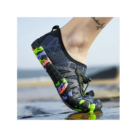 Woobling Womens Mens Wading Shoe Quick Dry Aqua Socks Barefoot Water Sport Shoes Unisex Diving Sneakers Breathable Comfort Lightweight Dark Blue 10
Woobling Womens Mens Wading Shoe Quick Dry Aqua Socks Barefoot Water Sport Shoes Unisex Diving Sneakers Breathable Comfort Lightweight Dark Blue 10