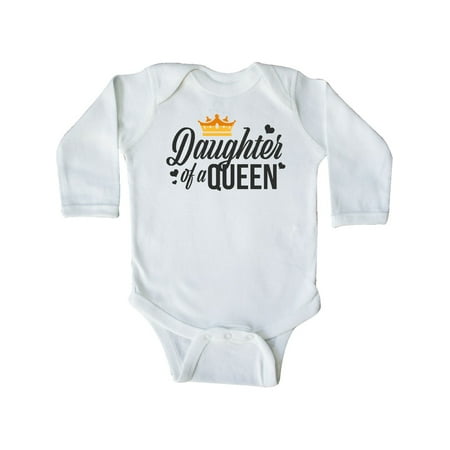Inktastic Daughter of a Queen with Crown in Black Gift Baby Girl Long Sleeve Bodysuit 
Inktastic Daughter of a Queen with Crown in Black Gift Baby Girl Long Sleeve Bodysuit
