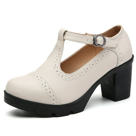 WQJNWEQ Shoes Women Soled Leather Sports British Style Block High Heels Solid Color Hollowed Out Metal Buckle Cut Mary Matte Shoes Fall Sale
WQJNWEQ Shoes Women Soled Leather Sports British Style Block High Heels Solid Color Hollowed Out Metal Buckle Cut Mary Matte Shoes Fall Sale