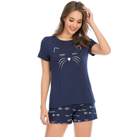 Spdoo Women Pajamas Sets Short Sleeve Sleepwear Pj Sets Two Piece Nightwear Soft Lounge Sets S-XXL
Spdoo Women Pajamas Sets Short Sleeve Sleepwear Pj Sets Two Piece Nightwear Soft Lounge Sets S-XXL