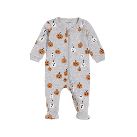 Jack O Lantern Glow In Dark Print Sleeper Size 6 Months | Cotton