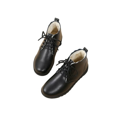 Lacyhop Women Ankle Boots Non-Slip Casual Shoes Comfort Flats Work Breathable Walking Shoe Lightweight Lace Up Warm Booties Black Plush Lined 5
Lacyhop Women Ankle Boots Non-Slip Casual Shoes Comfort Flats Work Breathable Walking Shoe Lightweight Lace Up Warm Booties Black Plush Lined 5
