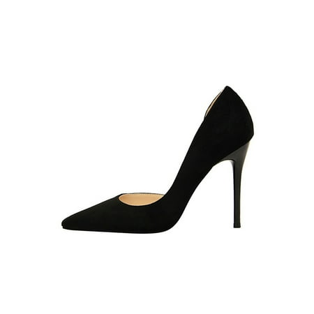 Tenmix Women Stilettos Faux Suede D Orsay Pumps Pointed Toe High Heels Slip On Dress Shoes Ladies Lightweight Classic Black 6
Tenmix Women Stilettos Faux Suede D Orsay Pumps Pointed Toe High Heels Slip On Dress Shoes Ladies Lightweight Classic Black 6
