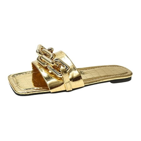 Slippers For Women Ladies Shoes Summer Slippers Soft Sole Flat Fashion Casual Square Toe Outer Solid Color Sandals
Slippers For Women Ladies Shoes Summer Slippers Soft Sole Flat Fashion Casual Square Toe Outer Solid Color Sandals