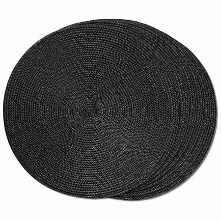 Round Braided Placemats Set of 6 Table Mats for Dining Tables Woven Washable NonSlip Place Mats 15 Inch Black
Round Braided Placemats Set of 6 Table Mats for Dining Tables Woven Washable NonSlip Place Mats 15 Inch Black
