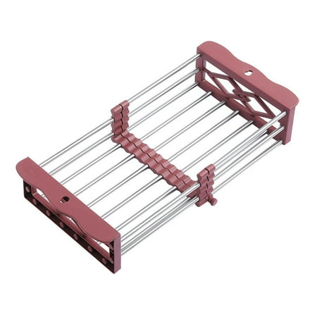 Portable Vegetable Cleaning Fruits Drainer Basket Stainless Steel Storage Racks Sink Drain Rack Kitchen Accessories PURPLE
Portable Vegetable Cleaning Fruits Drainer Basket Stainless Steel Storage Racks Sink Drain Rack Kitchen Accessories PURPLE
