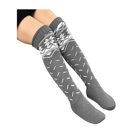 One opening Women Christmas Knitted Stockings Warm Elastic Printed Pattern Socks
One opening Women Christmas Knitted Stockings Warm Elastic Printed Pattern Socks