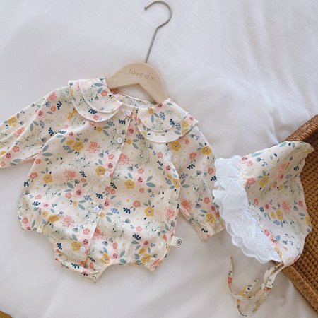 DancePeanut Princess Cute Girl Toddler Clothes Lace Hat Autumn Doll Collar Newborn Baby Rompers Flower Korean Long Sleeve Infant Outfit
DancePeanut Princess Cute Girl Toddler Clothes Lace Hat Autumn Doll Collar Newborn Baby Rompers Flower Korean Long Sleeve Infant Outfit