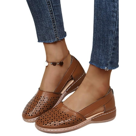 PMIYS Womens Wedges Orthopedic Hollow Out Sandals Summer Casual Comfy Slip On Walking Shoes
PMIYS Womens Wedges Orthopedic Hollow Out Sandals Summer Casual Comfy Slip On Walking Shoes