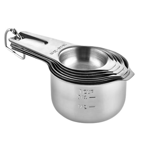 MyBeauty 30/60/80/120/160/180/240ML Measuring Spoon Precise Measurements Stainless Steel Measuring Cup Set for Cooking 
MyBeauty 30/60/80/120/160/180/240ML Measuring Spoon Precise Measurements Stainless Steel Measuring Cup Set for Cooking