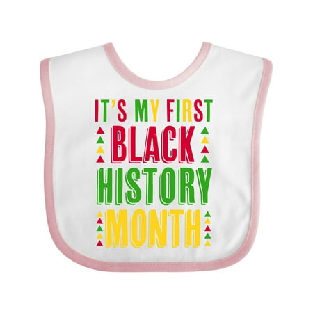 Inktastic My First Black History Month Gift Baby Boy or Baby Girl Bib