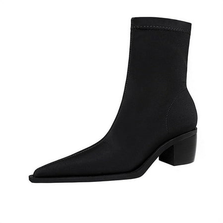 IELGY fashion slim and comfortable thick heel pointed elastic short boots
IELGY fashion slim and comfortable thick heel pointed elastic short boots