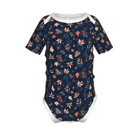 Junzan Autumn Leaves With Blue Print Short-Sleeve Baby Climbing Clothes Bodysuits for Infant One-Piece for Baby Boys & Girls Baby Clothes Baby Romper with Snap Closure-18 Months
Junzan Autumn Leaves With Blue Print Short-Sleeve Baby Climbing Clothes Bodysuits for Infant One-Piece for Baby Boys & Girls Baby Clothes Baby Romper with Snap Closure-18 Months