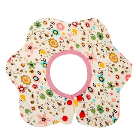 YOHOME Flowers Newborn Baby Bibs Soft 360 Degree Rotating 4 Bibs