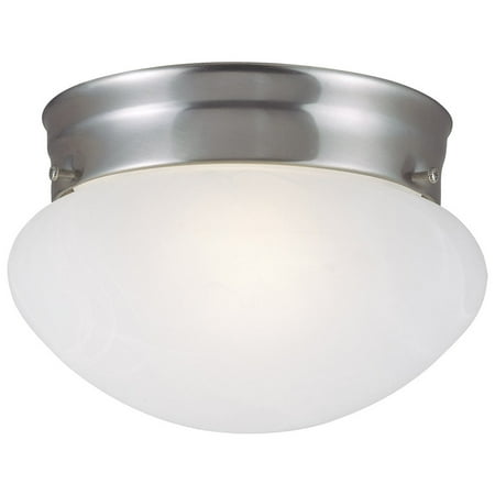 Design House Millbridge Dome Ceiling Light in Satin Nickel 2-Light