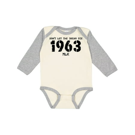 Inktastic Don t Let the Dream Die 1963 MLK Gift Baby Boy or Baby Girl Long Sleeve Bodysuit
Inktastic Don t Let the Dream Die 1963 MLK Gift Baby Boy or Baby Girl Long Sleeve Bodysuit