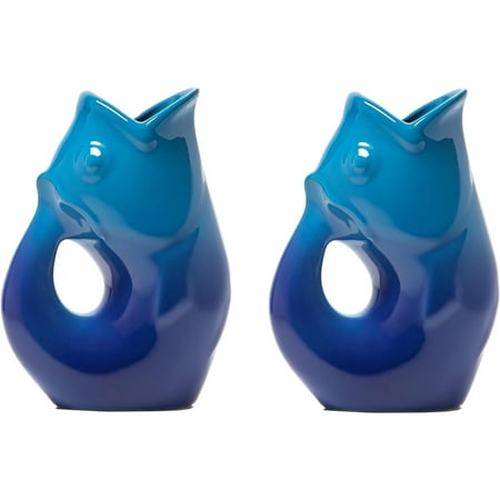 Fish Pitchers - 2 Pack Ombre Cobalt Or Gradient Blue. Great Party Pitcher. Alternatively Use As Flower Vase (Ombre Cobalt)
Fish Pitchers - 2 Pack Ombre Cobalt Or Gradient Blue. Great Party Pitcher. Alternatively Use As Flower Vase (Ombre Cobalt)