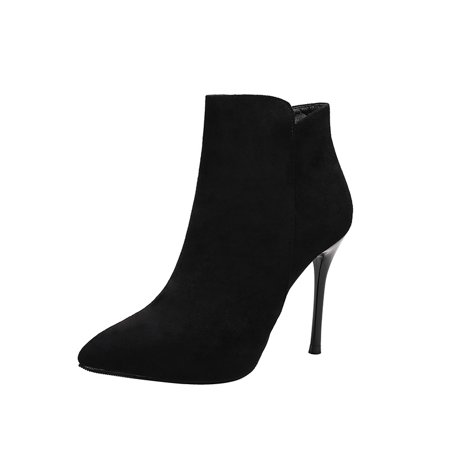 Women‘s Pointed Toe High Heel Ankle Boots Sexy Solid Color Stiletto Heeled Booties Fashionable Side Zipper Shoes
Women‘s Pointed Toe High Heel Ankle Boots Sexy Solid Color Stiletto Heeled Booties Fashionable Side Zipper Shoes
