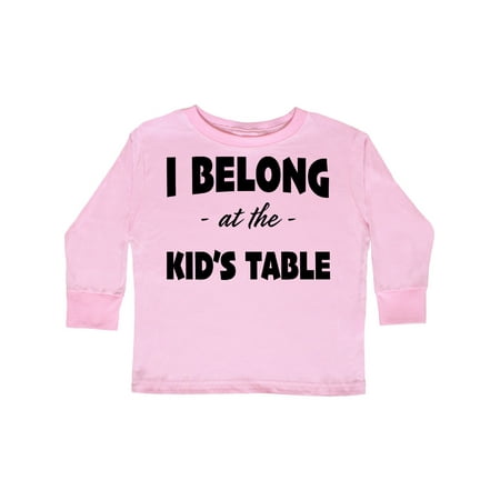 Inktastic I Belong at the Kids Table in Black Text Gift Toddler Boy or Toddler Girl Long Sleeve T-Shirt
Inktastic I Belong at the Kids Table in Black Text Gift Toddler Boy or Toddler Girl Long Sleeve T-Shirt