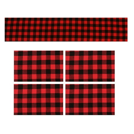 Christmas Placemats Red Black Plaid Placemats Reversible Heat-Resistant Santa Claus Place Mat for Xmas Home Decoration
Christmas Placemats Red Black Plaid Placemats Reversible Heat-Resistant Santa Claus Place Mat for Xmas Home Decoration