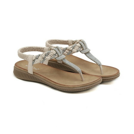 NECHOLOGY Women Sandals 7 Summer Women Fashion Sandals Beach Retro Rhinestone Summer Pearl Open Toe Womens Thong Wedge Sandals Beige 7
NECHOLOGY Women Sandals 7 Summer Women Fashion Sandals Beach Retro Rhinestone Summer Pearl Open Toe Womens Thong Wedge Sandals Beige 7