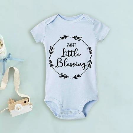 Sweet Little Blessing Baby Bodysuit Pregnancy Announcement Romper Infant Jumpsuit Girl Boy Clothes Infant Short Sleeve Rompers
Sweet Little Blessing Baby Bodysuit Pregnancy Announcement Romper Infant Jumpsuit Girl Boy Clothes Infant Short Sleeve Rompers