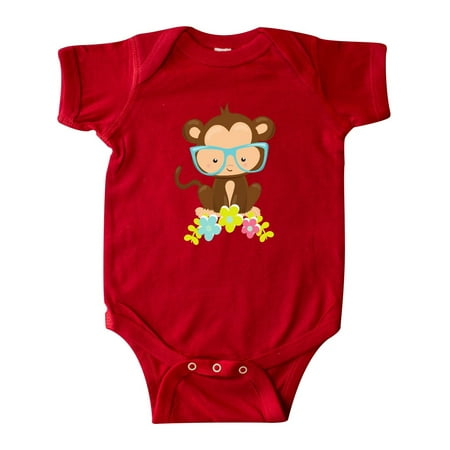 Inktastic Cute Monkey With Eyeglasses Colorful Flowers Gift Baby Boy or Baby Girl Bodysuit
Inktastic Cute Monkey With Eyeglasses Colorful Flowers Gift Baby Boy or Baby Girl Bodysuit