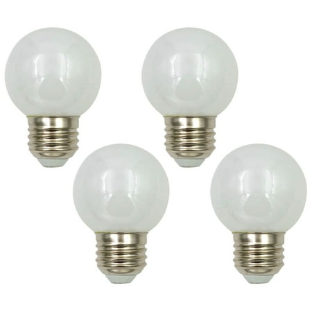 Tesler 40W Equivalent Milky 4W LED 2700K Dimmable Standard 4-Pack