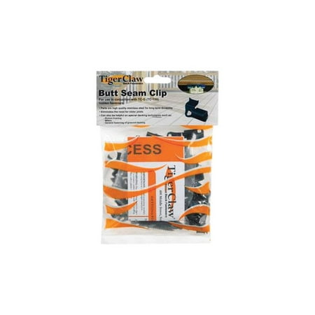 Tiger Claw Tiger Claw Black Oxide Butt Seam Clips 55 pk Hinges