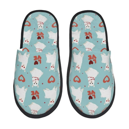 Slippers for Women/Men - Cartoon Cute Alpacas Love Soft Plush Warm Slip-on Slippers House Slippers Indoor House Shoes
Slippers for Women/Men - Cartoon Cute Alpacas Love Soft Plush Warm Slip-on Slippers House Slippers Indoor House Shoes
