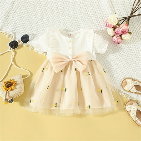 Gotyou Girl s Toddler Bow Princess Dress Suspender Mesh A-line Knee-length Skirt Elastic Outfits Dresses
Gotyou Girl s Toddler Bow Princess Dress Suspender Mesh A-line Knee-length Skirt Elastic Outfits Dresses