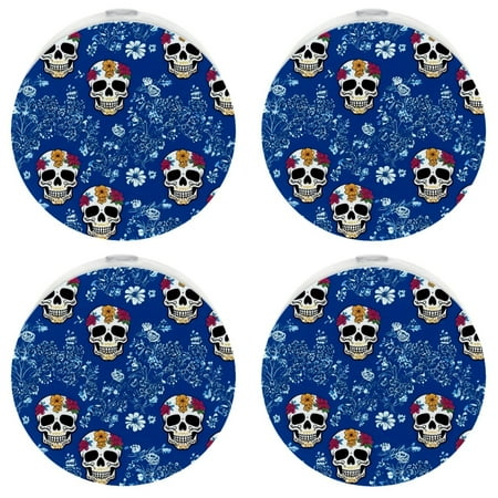 LED Night Lights Plug into Wall 4-Pack 0.5W Plug in Night Light Dusk to Dawn White Bright Nightlight for Bedroom Bathroom Hallway Kitchen Sugar Skull Cartoon Mexican Style
LED Night Lights Plug into Wall 4-Pack 0.5W Plug in Night Light Dusk to Dawn White Bright Nightlight for Bedroom Bathroom Hallway Kitchen Sugar Skull Cartoon Mexican Style