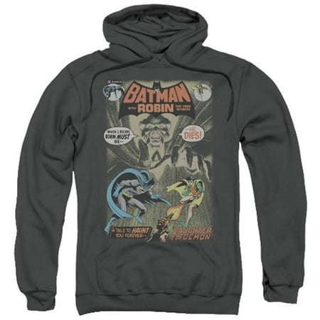 Trevco Batman-No. 232 Cover - Adult Pull-Over Hoodie - Charcoal, Small