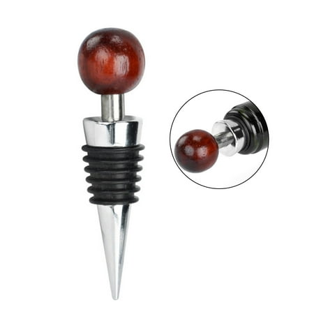 DIYOO Stainless Wine and Beverage Topper Stopper Wooden Head Reusable Wine Bottle Plug
DIYOO Stainless Wine and Beverage Topper Stopper Wooden Head Reusable Wine Bottle Plug