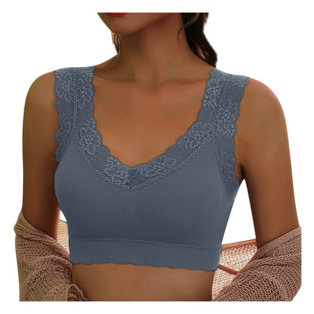 BIZIZA Push Up Bras for Women Everyday Bralette Solid Color Sexy Lace Comfortable Lingerie Blue E
BIZIZA Push Up Bras for Women Everyday Bralette Solid Color Sexy Lace Comfortable Lingerie Blue E
