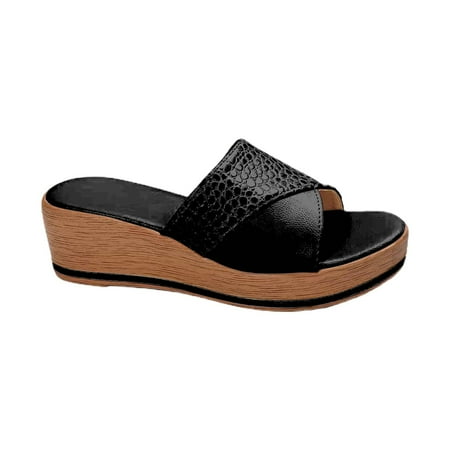 Ruyang Women s Beach Slope Heel Slippers Hollow Casual Slippers Slope Bottom Shoes Retro Sandals Slippers Women Size 9 1/2
Ruyang Women s Beach Slope Heel Slippers Hollow Casual Slippers Slope Bottom Shoes Retro Sandals Slippers Women Size 9 1/2