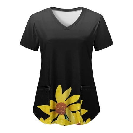 Women Scrubs Top Comfortable Printed Short Sleeve Leisure V-Neck Holiday Flower Working Uniform Nurses Clothing Workwear Tops With Pockets Party Ladies Streetwear Dailywear
Women Scrubs Top Comfortable Printed Short Sleeve Leisure V-Neck Holiday Flower Working Uniform Nurses Clothing Workwear Tops With Pockets Party Ladies Streetwear Dailywear