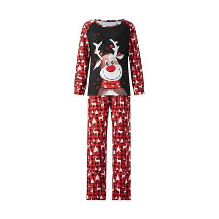Wassery Christmas Pajamas Family Matching Sets Plaid Tree Elk Print Long Sleeve Tops Trousers Jumpsuit Sleepwear for Women Men Couples Kids Baby
Wassery Christmas Pajamas Family Matching Sets Plaid Tree Elk Print Long Sleeve Tops Trousers Jumpsuit Sleepwear for Women Men Couples Kids Baby