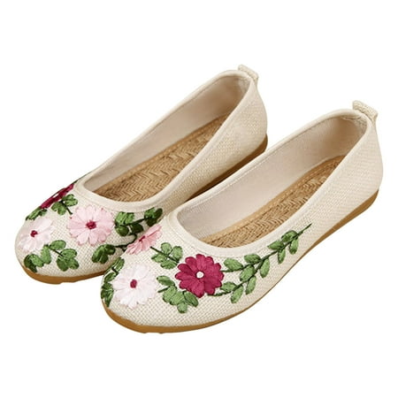 Soft Embroidery Flower Women Shoes Slip-on Flat Walking Casual Gift
Soft Embroidery Flower Women Shoes Slip-on Flat Walking Casual Gift