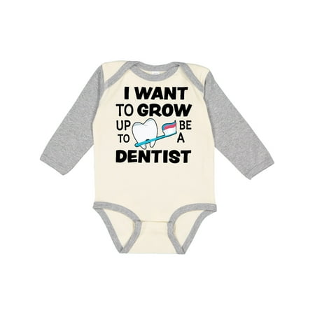 Inktastic I Want To Grow up To Be a Dentist Gift Baby Boy or Baby Girl Long Sleeve Bodysuit
Inktastic I Want To Grow up To Be a Dentist Gift Baby Boy or Baby Girl Long Sleeve Bodysuit